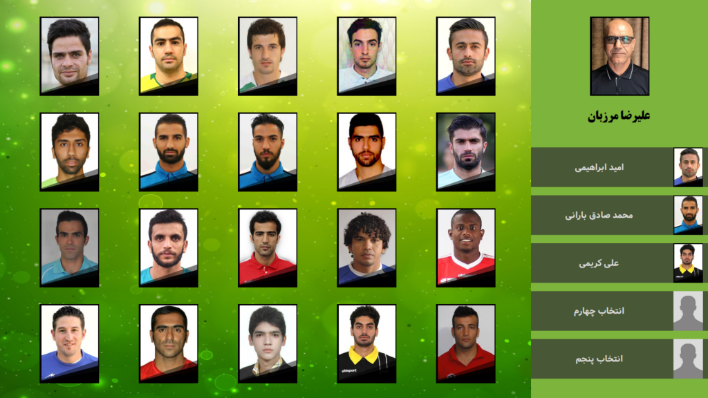 قسمتی از برنامه نوروز فوتبالی سال ۱۳۹۷